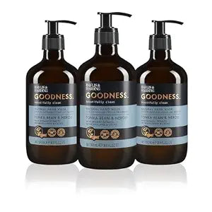 Baylis & Harding Liquid Hand Soap Wash with Dispenser, Tonka Bean & Neroli, 16.9oz/500ml (3-Pack)
