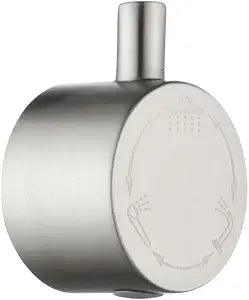 Brushed Nickel Round 3-Way Diverter Handle for YJ-03-BN
