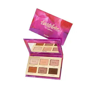 tarte tartelette in bloom mini Amazonian clay palette ��������� Eyeshadow Palette with Shimmer & Matte Neutral Bronze Shades, Longwear Pigment, Blendable Lightweig