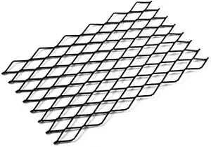 Steel Retainer Ember for Fireplace Grates 12 x 8 in, Heavy Duty Solid Steel, Add Support to Fire Logs on Grate, Black