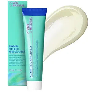 Good Molecules Maximum Strength Acne Gel Cream with 2% Salicylic Acid ��� Helps Clear Acne Blemishes, Blackheads & Whiteheads ��� Retinoid-Inspired Treatment ��� Fragrance-Free, Vegan (30ml / 1.01 fl oz.)