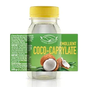COCO-CAPRYLATE - Liquid - 100 g | 3.52 oz - Emollient - For Formulations and DIY Skin, Body, Face, Personal, Hair Care - Shower Products, Conditioning, Shampoos