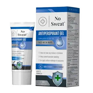 No Sweat Antiperspirant Gel 50 ML - Suitable Usage For Face-Neck-Nape Helps Prevent Excess Facial Sweating and Facial Shining-Suitable For Active Work and During Gym