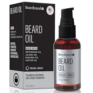 Beardbrand Beard Oil & Face Moisturizer, Pearl Snap Scent, 2 fl oz
