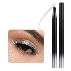 SAUBZEAN Liquid Eyeliner Makeup, Long Lasting Waterproof, Silver
