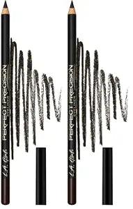 L.A. Girl Perfect Precision Eyeliner, Dark Brown GP702 (Pack of 2)