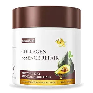 Collagen Hair Mask - Deep Conditioning, Hydrates, Repairs, Nourishes, Argan Oil Keratin Hair Treatment Conditioner, Salon Quality Hair Care for Dry Damaged Hair All Types 8.45 oz 250ml