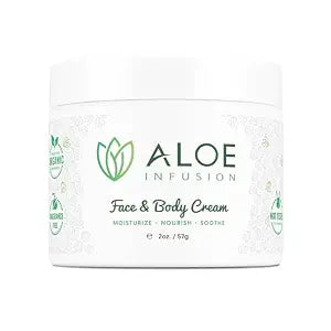 Aloe Infusion Aloe Vera Face & Body Cream – 2 Ounce