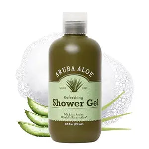 Aruba Aloe Refreshing Shower Gel - Gentle Cleansing, Soap-free, Hydrating Formula - Suitable for Sensitive Skin - 8.5 oz Bottle