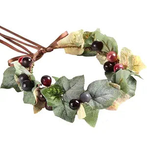 Grapes Fruit Flower Headband, Cute Purple Grapes Hair Accessories
