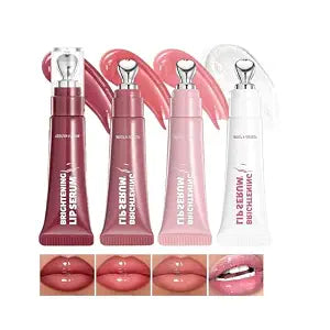 Baorder 4Pcs Hydrating Tinted Lip Gloss Set for Women,Lip Serum Lipstick