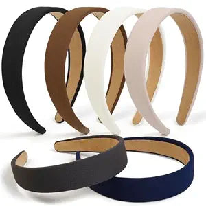 TERSE Headbands for Women Trendy Non Slip Headband for Girls Long Short Hair, Cute Ribbed Women Headbands Elastic Hair Bands Fashion Hard Head Band Accessories 1 Inch