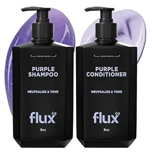 Purple Shampoo and Conditioner for Blonde Hair Women & Men – Blonde & Silver Hair Toning – Anti-Brass Sulfate Free Shampoo and Conditioner - 8 fl oz