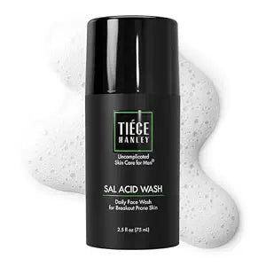 Tiege Hanley Salicylic Acid Cleanser for Men, Acne-Prone Skin, 2.5 Fl Oz