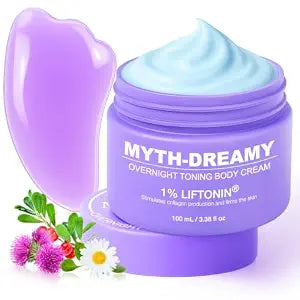 MYTH-Dreamy Overnight Toning Whip Firming Cellulite Cream, Skin Firming and Tightening Lotion While You Sleep - Helps Tighten Loose Skin & Cellulite on Body Belly Booty Arms Thighs with Gua Sha Tool