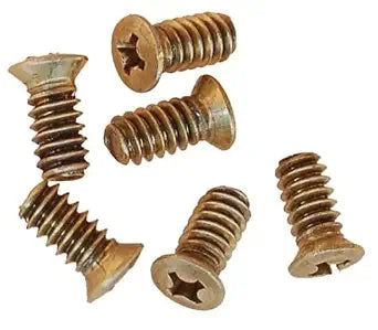 Van Dyke's Restorers Classic Set of Screws for Door Spindles Pack of 20, Solid Brass Oval Head Phillips Screws, 10-24 Thread, 3/8" Long