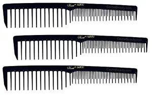 Krest Black Space Tooth Comb #6000 (3 - PACK)