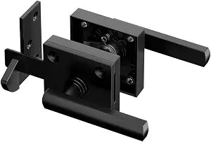 Double Sided Gate Latch for Wooden Fence, Heavy Duty Swinging Fence Latch