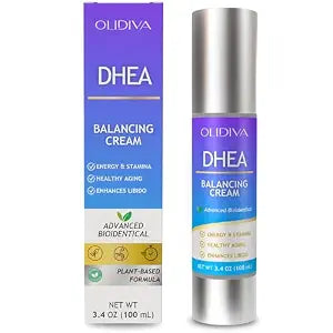 DHEA Cream | Bioidentical Natural Dhea for Women | Advanced Topical Supplement for Energy, Libido, Mood & Youthful Skin | 20mg Per Dose | 3.4 oz (3 Month Supply)