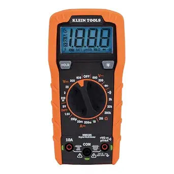 Klein Tools MM325 Multimeter, Digital Manual-Ranging 600V AC/DC Voltage Tester, Tests Batteries, Current, Resistance, Diodes, and Continuity