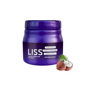 Liss Alisado, Crema Alisadora , Alisado para Cabello Sin Formol, Liss Keratina, Hair Natural Silkiness 1pcs