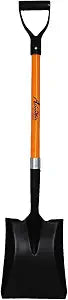 Ashman Heavy-Duty Transfer Shovel (1-Pack) with 41-Inch long Durable Handle and Blade- Ideal for Construction, Landscaping, Gardening, and Snow Removal- Durable, Rust-Resistant, and Multipurpose Scoop