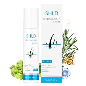 SHLD Hair Growth Spray,NDC Registered, Rosemary& Castor oil for hair growth,Biotin Caffeine Scalp Serum,Reduces Shedding & Hair Thinning for Men and Women,Leave-In Non-Greasy Formula