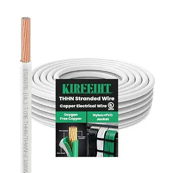 KIRFEIHT THHN Wire 14 Gauge 25 FT, UL Listed Stranded Copper Wire