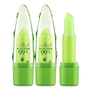 2 Pack Aloe Vera Lipstick, Jelly Color Changing Lip stick for Older Women