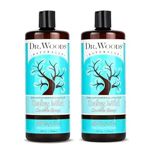 Dr. Woods Unscented Baby Mild Liquid Castile Soap - 32 Fl Oz, Pack of 2