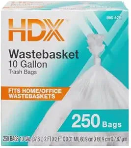 10 gal. High Density Waste Basket Liner (250-Count)