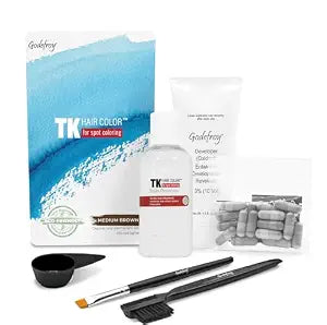 Godefroy Hair Color Tint Kit & Stain Remover, Medium Brown, 20 Applications