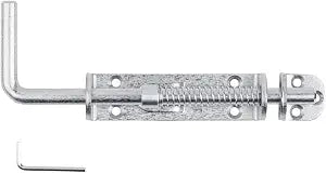 National Hardware N109-212 V1142 Spring Loaded Heavy Duty Sliding Bolt Zinc