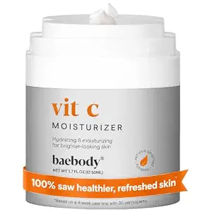 Baebody Made in USA Vitamin C Face Moisturizer, 1.7 fl oz/50 ml