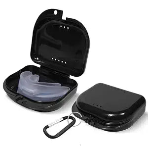 Retainer Case 2 Pack, Vented Mouth Guard & Aligner Case Holder