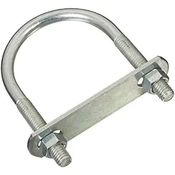 National Hardware U Bolts #642, 3/8 in x 2-1/2 in x 4 in, Zinc Plated Steel
