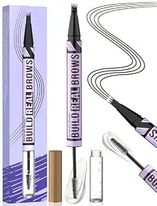 iMethod Eyebrow Pen and Eyebrow Gel for Fuller-Looking Brows, Dark Brown