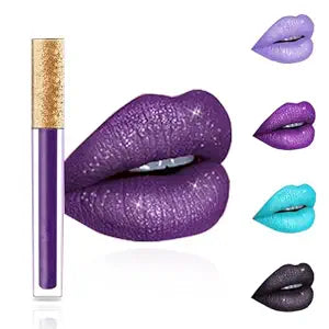 Kilshye Matte Lipstick Long Lasting Waterproof Liquid Lipsticks Glitter Cream Lip Gloss High Pigment Lipstick Non Stick Cup Lip Makeup for Women and Girls Pack of 1 (Purple 11)
