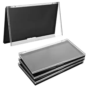 Magnetic Makeup Palette with Clear Top, 3Pack Empty Eyeshadow Pan Dispensing Storage Box with 60Pcs Adhesive Metal Stickers for DIY Cosmetics Lipstick Blush Powder-7.72���X4.33�ï