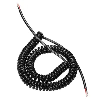 MECCANIXITY 10ft 14AWG Retractable Coiled Coil Cord 300V 105 2 Conductor