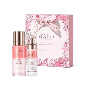 Holiday Hair Care Gift Set (Hair Oil 2.54 fl oz. & Perfume 1.69 fl oz.), Repairing Hair Oil Serum & Hair Perfume Duo, Silky & Glossy Finish, Rose & Freesia Scent