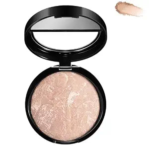 Marble Baked Makeup Setting Powder, Luminous Finish Waterproof Sweatproof Conceal Foundation, 24 H No-Transfer No Smudge Oil-control Pressed Powder Makeup Base (#03 LIGHT BEIGE, 0.53 OZ)
