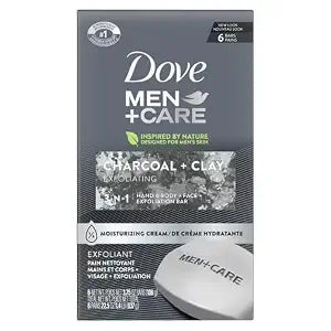 Dove - Men Care Charcoal Soap Bar - 3.75 oz - Pack of 6