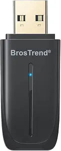 BrosTrend 2-in-1 USB WiFi Bluetooth Adapter for PC, AX900 WiFi 6 + BT 5.4