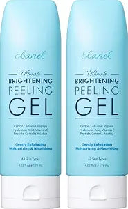 Ebanel Brightening Peeling Gel with Cellulose, Rice, Papaya, HA, Cica, 2PK
