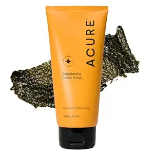 Acure Brightening Facial Scrub - Daily Exfoliator - 6 fl oz