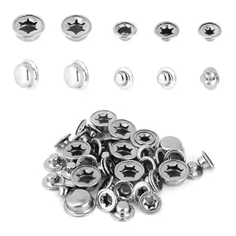 Gosknor 40pcs Push on Pushnut Caps, Push on Axle Caps (M5/M6/M8/M9/M10)