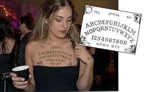 Ouija Board Halloween Temporary Tattoos, Look Real
