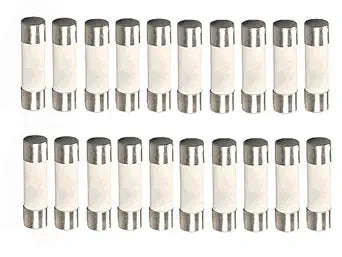 20PCs 8A, T8A, 8A Fuse,T8AH 250V, Cartridge Ceramic Fuse 5X20mm