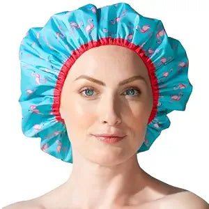 Betty Dain Fashionista Reusable Shower Cap, Flamingo Party